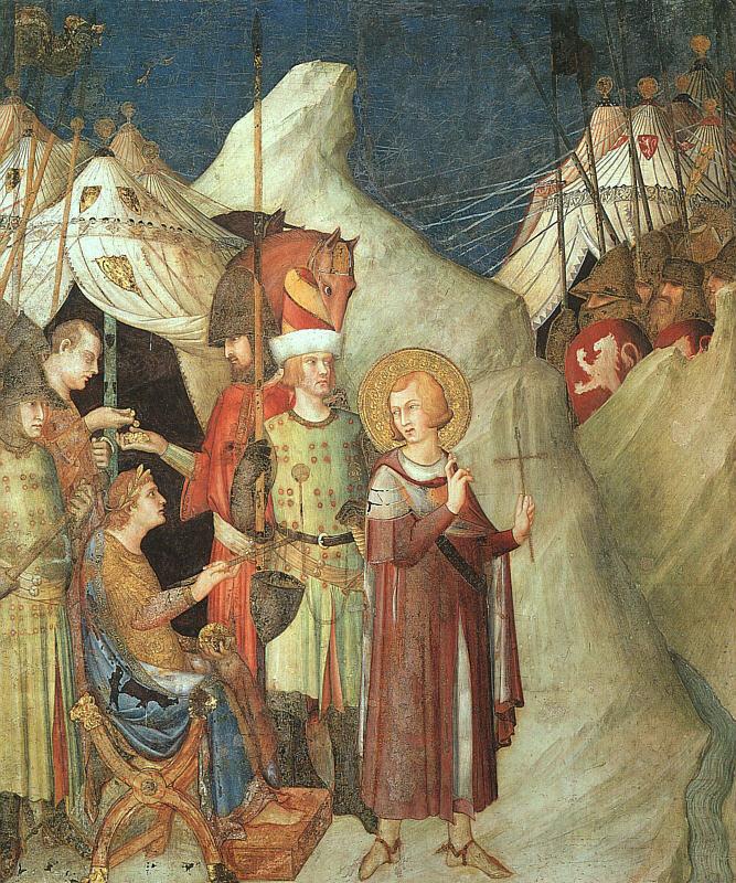 Simone Martini St.Martin Renouncing the Sword Sweden oil painting art